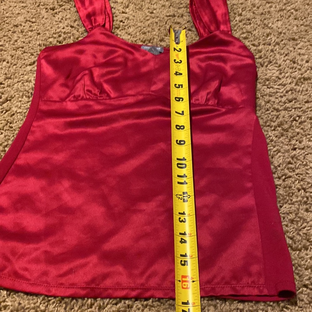EUC ANN TAYLOR DEEP RED CAMISOLE SIZE XS - Picture 5 of 6